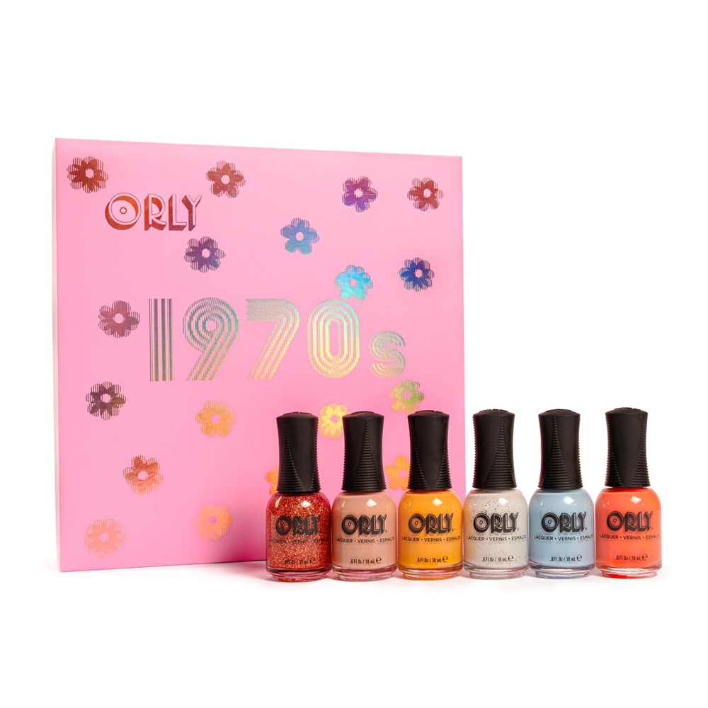 ORLY 1970s LIMITED EDITION 50th Anniv Collectible 6PIX Nail Polish Set NIB New